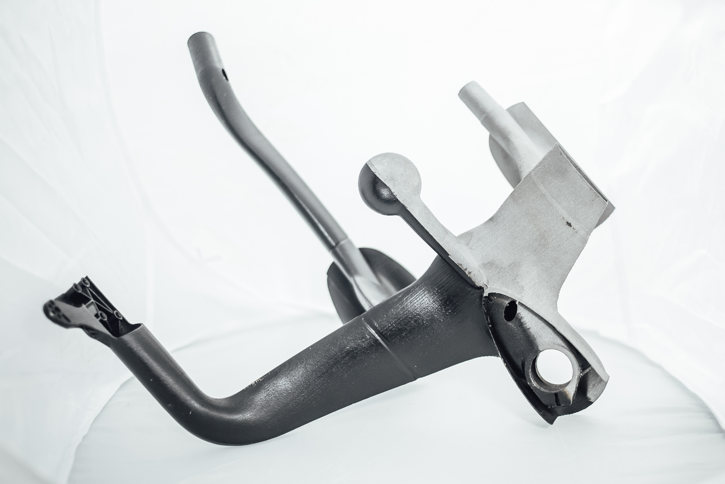 Artifact: Part of super lightweight, aerodynamic stem and handlebars