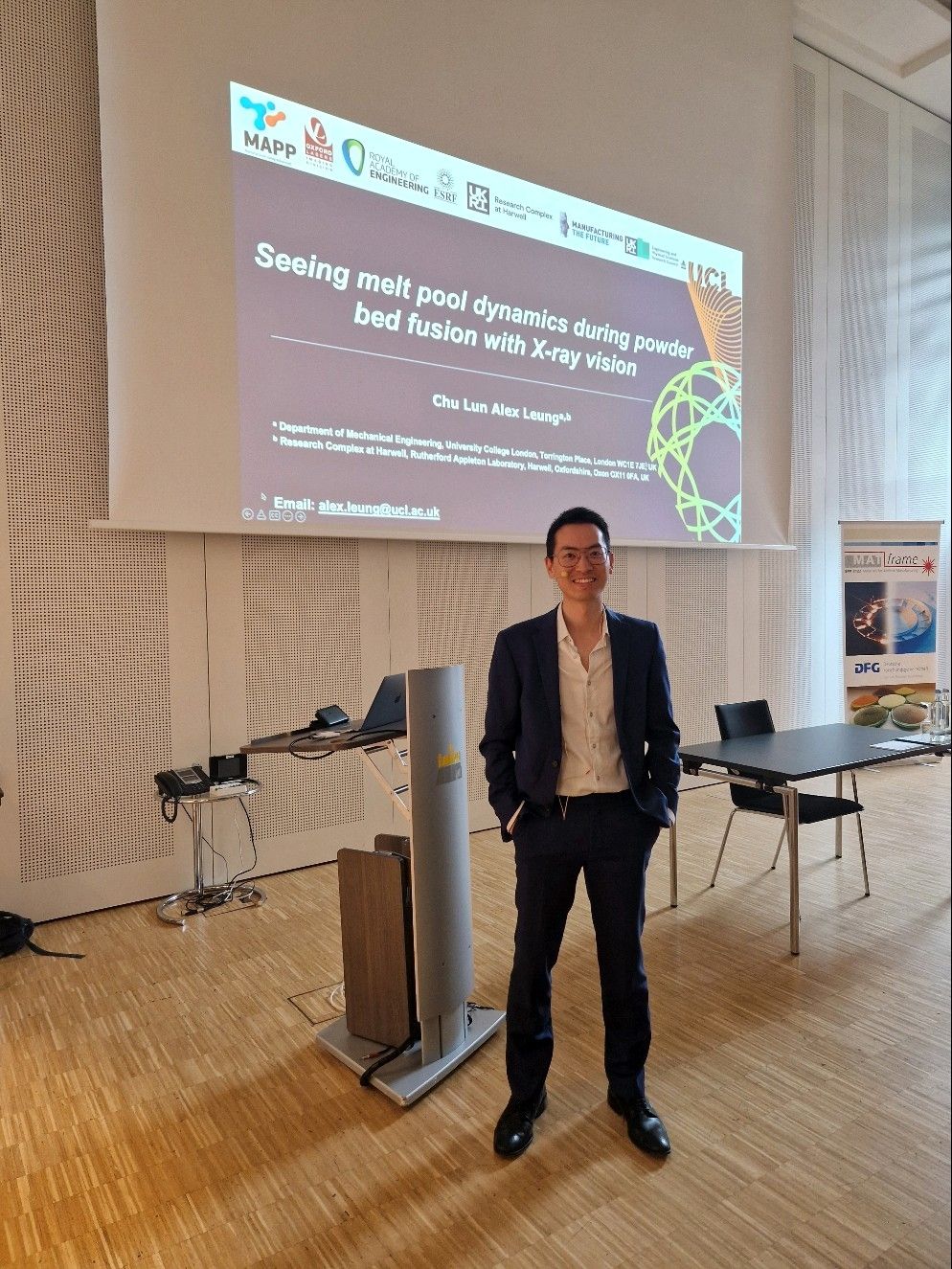 Dr Leung at International conference of New Frontier in Materials Design for Laser Additive Manufacturing - Dr Leung at International conference of New Frontier in Materials Design for Laser Additive Manufacturing