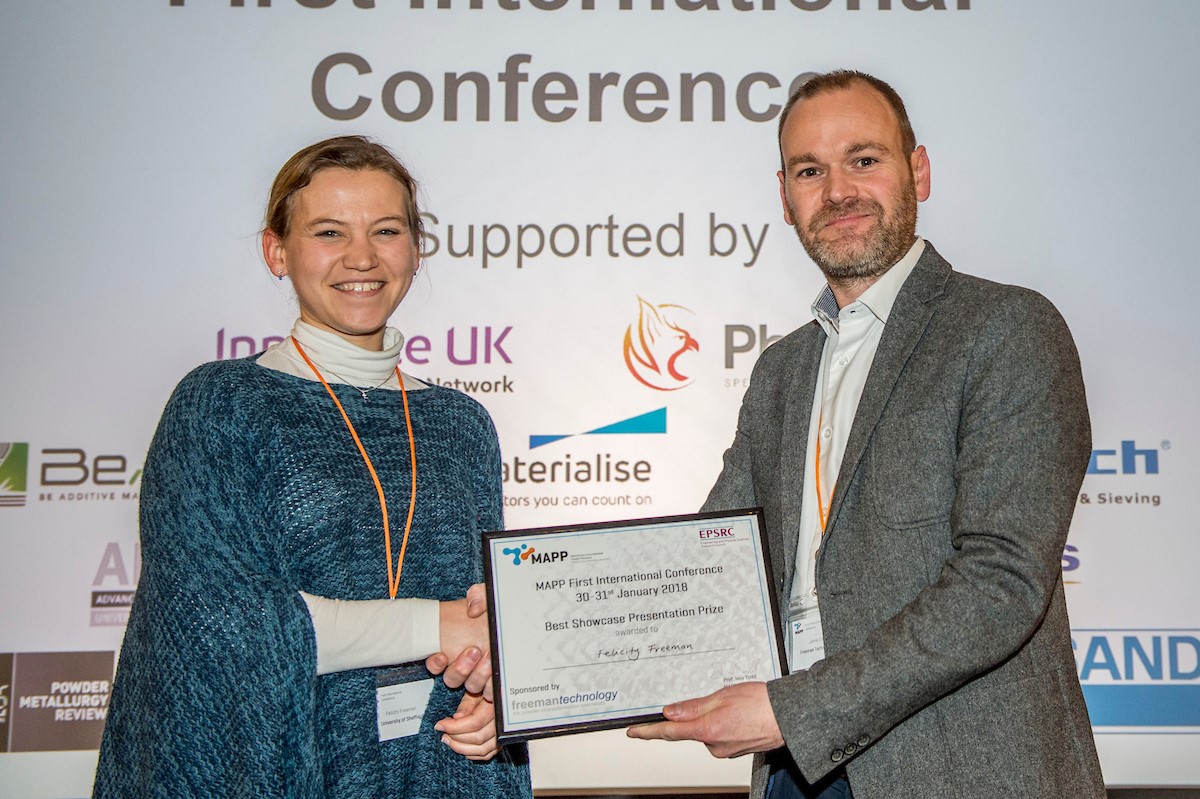 First Place Flash Presentation Felicity Freeman at the MAPP First International Conference - First Place Flash Presentation Felicity Freeman at the MAPP First International Conference