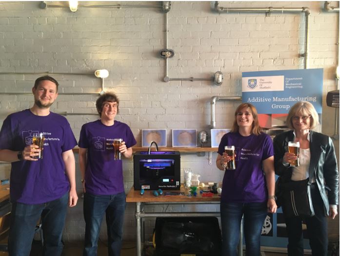 Pint of Science 2019 - Left to right: Tom Paterson, Ryan Brown, Joey Shepherd and Aileen Crawford.